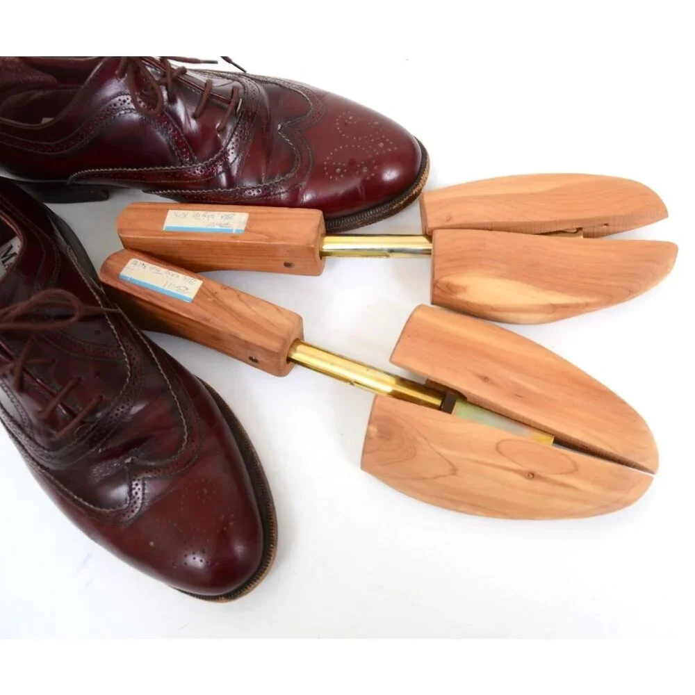 Mario Bruni Mens Size 9W Burgundy Leather Cap-Toe Oxford Loafer FREE SHOE TREES!